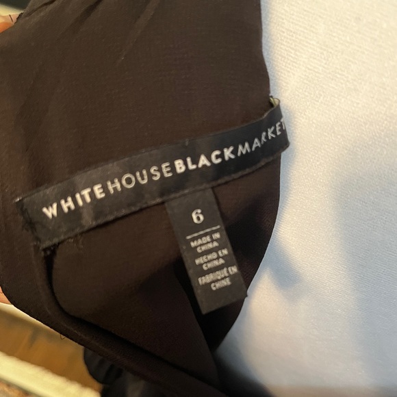 WHBM Black Flutter Sleeve Dress, White House Black Market - Picture 3 of 6